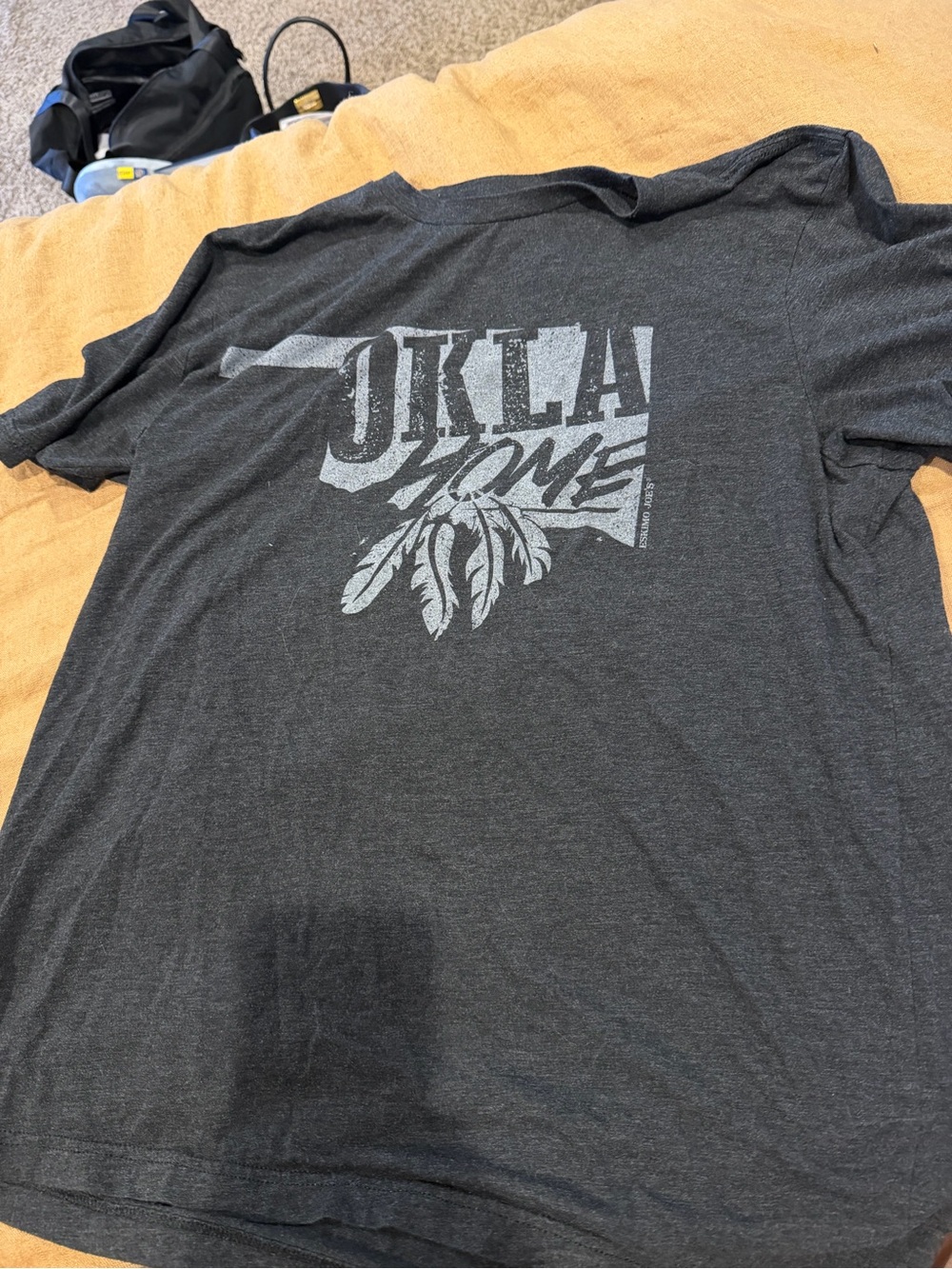 OKLAHOMA Love Graphic Tee - Charcoal Gray